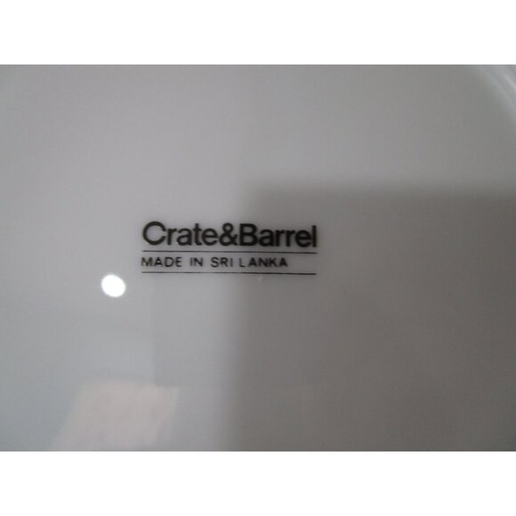 Crate & Barrel Christmas Ornament Luncheon Dessert Salad Plates Four EUC - Picture 8 of 16